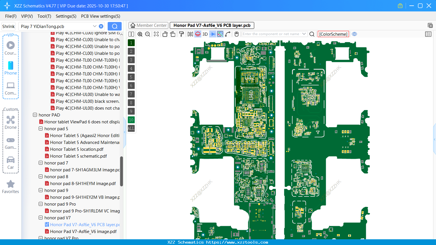 Honor Pad V7-Asf6e_V6 PCB Layer
